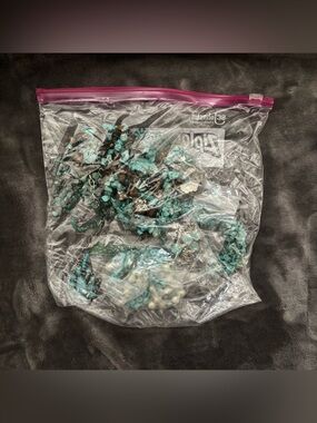 Turquoise and Silver Western Style Jewelry Bag Bundle Lot